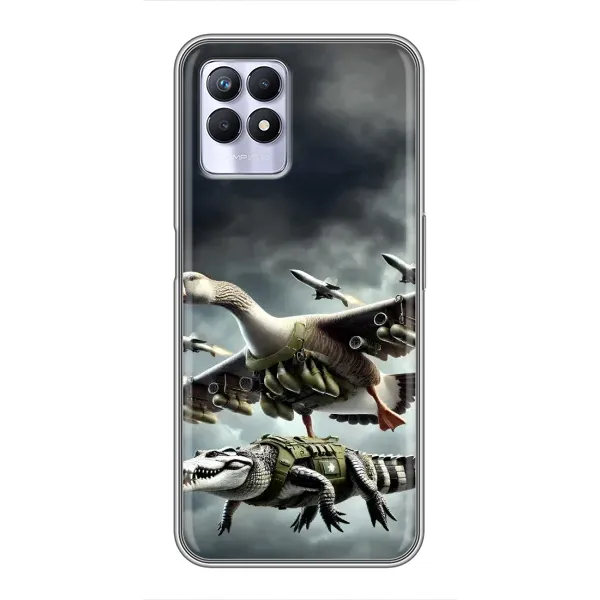 Чехол с рисунком «Гусини и крокодило» для Realme 8 Pro Чехол с рисунком «Гусини и крокодило» для Realme 8 Pro
