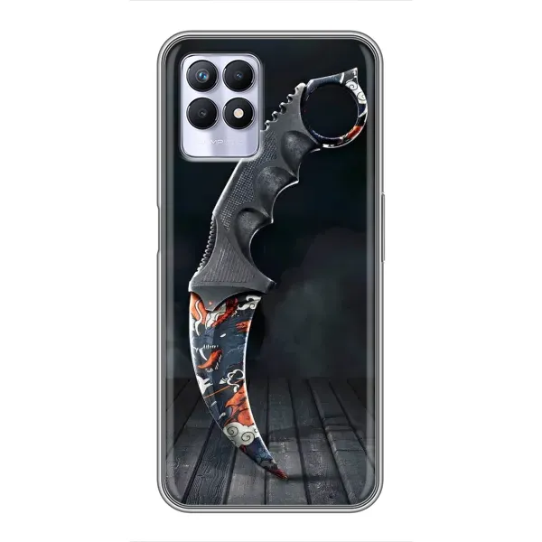 Чехол с рисунком «Кинжал КС ГО» для Realme 8 Pro Чехол с рисунком «Кинжал КС ГО» для Realme 8 Pro