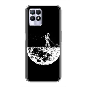 Силиконовый Чехол с принтом "Космонавты" на Realme 8 Pro (Космонавт)