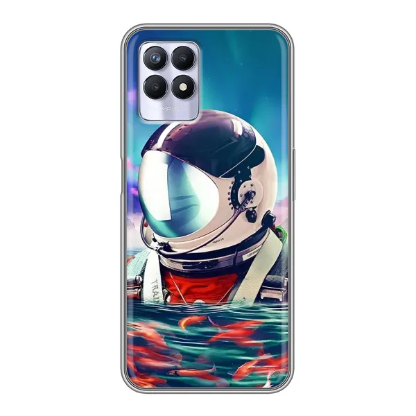 Чехол с рисунком «Космонавт в воде» для Realme 8 Pro Чехол с рисунком «Космонавт в воде» для Realme 8 Pro