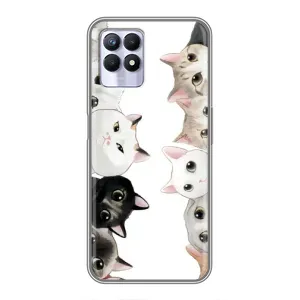 Силіконовий чохол з котиком для Realme 8 Pro (Коти)