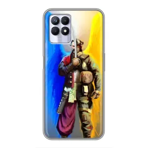 Чохол з картинкою (Патріотичний КОЗАК) на Realme 8 Pro (КОЗАК з крилами)