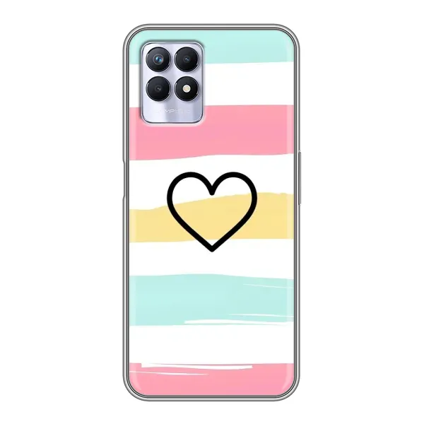 Чехол с рисунком «Красивое сердечко» для Realme 8 Pro Чехол с рисунком «Красивое сердечко» для Realme 8 Pro