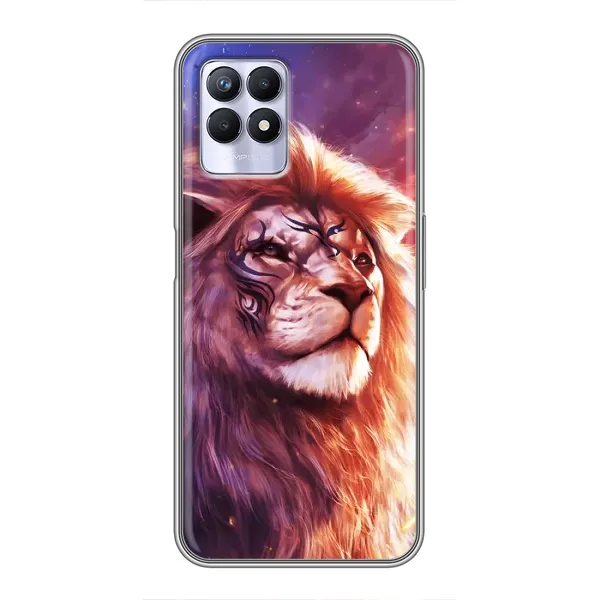 Чехол с рисунком «Красочный ЛЕВ» для Realme 8 Pro Чехол с рисунком «Красочный ЛЕВ» для Realme 8 Pro