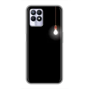 Чохол з картинками на чорному фоні для Realme 8 Pro (Лампочка)