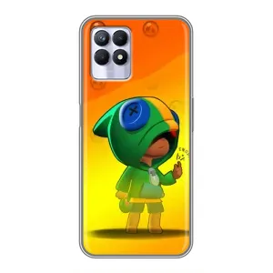 Чехол Бравл Старс для Realme 8 Pro (LEON в кофте)