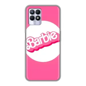 Силіконовый Чохол Барбі фільм на Realme 8 Pro (Лого Барбі)