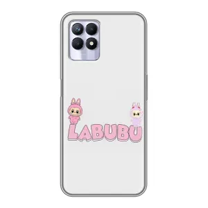 Чохол з принтом Лабубу для Realme 8 Pro (Логотип Лабубу)