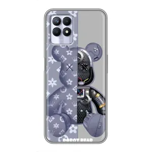 Силиконовый чехол для Realme 8 Pro (Медведь Louis Vuitton)