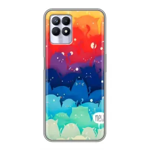 Силіконовий чохол з котиком для Realme 8 Pro (Mew)