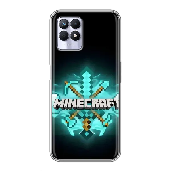 Чехол с рисунком «MineCraft 2» для Realme 8 Pro