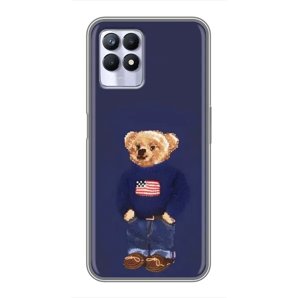 Чехол с рисунком «Мишка USA» для Realme 8 Pro Чехол с рисунком «Мишка USA» для Realme 8 Pro