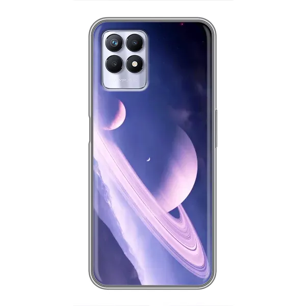 Чехол с рисунком «Планета в космосе» для Realme 8 Pro