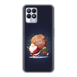 Чехол Санта Клаус для Realme 8 Pro (Подарки от Санты)