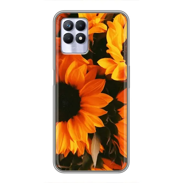 Чехол с рисунком «подсолнухи» для Realme 8 Pro Чехол с рисунком «подсолнухи» для Realme 8 Pro