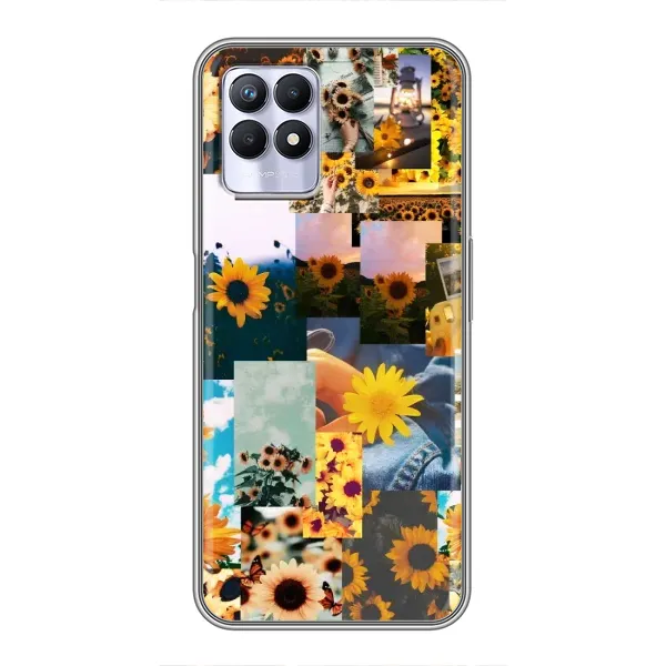 Чехол с рисунком «Подсолнуховый дизайн» для Realme 8 Pro Чехол с рисунком «Подсолнуховый дизайн» для Realme 8 Pro