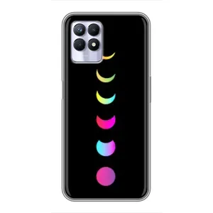 Чехол (ТПУ) с планетами на Realme 8 Pro (Полнолуние)