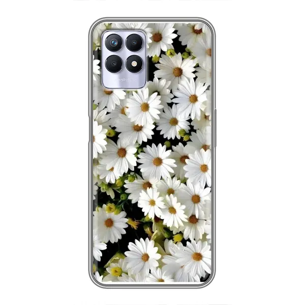 Чехол с рисунком «Рамка в ромашках» для Realme 8 Pro Чехол с рисунком «Рамка в ромашках» для Realme 8 Pro