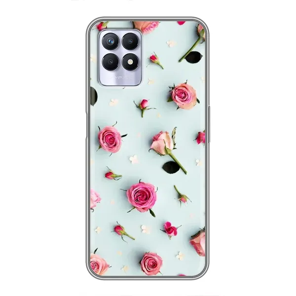 Чехол с рисунком «Разные цветы» для Realme 8 Pro Чехол с рисунком «Разные цветы» для Realme 8 Pro