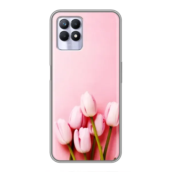 Чохол з малюнком «Рожеві тюльпани» для Realme 8 Pro Чохол з малюнком «Рожеві тюльпани» для Realme 8 Pro