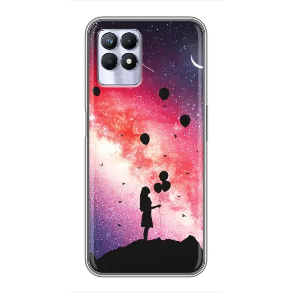 Чехол с рисунком «Шарики в небе» для Realme 8 Pro Чехол с рисунком «Шарики в небе» для Realme 8 Pro