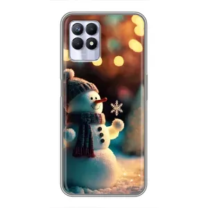 Чохли на Новий Рік Realme 8 Pro (Сніговик святковий)
