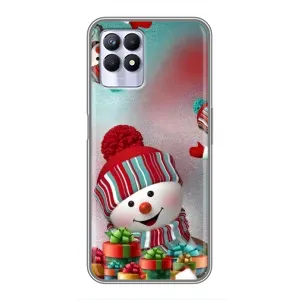 Чохли на Новий Рік Realme 8 Pro (Сніговик в шапці)