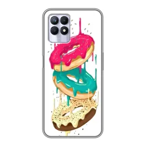 Чохол з зображенням смачної їжі для Realme 8 Pro (Соковиті пончики)