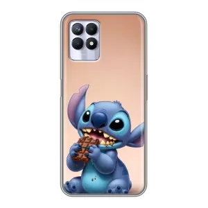 Чохол з малюнком Стіч для Realme 8 Pro (Стіч з шоколадом)