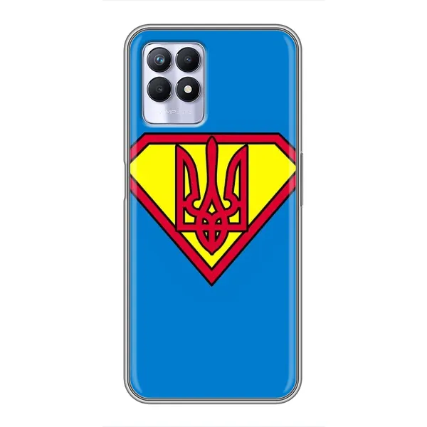Чехол с рисунком «Super - Герб» для Realme 8 Pro Чехол с рисунком «Super - Герб» для Realme 8 Pro