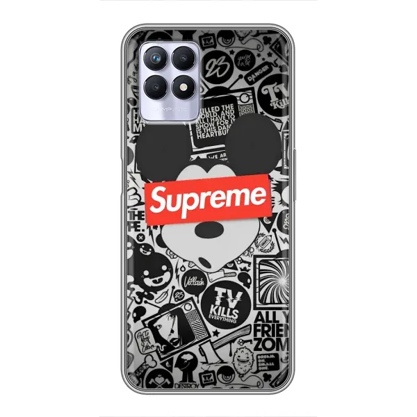 Чехол с рисунком «Supreme Маус» для Realme 8 Pro Чехол с рисунком «Supreme Маус» для Realme 8 Pro