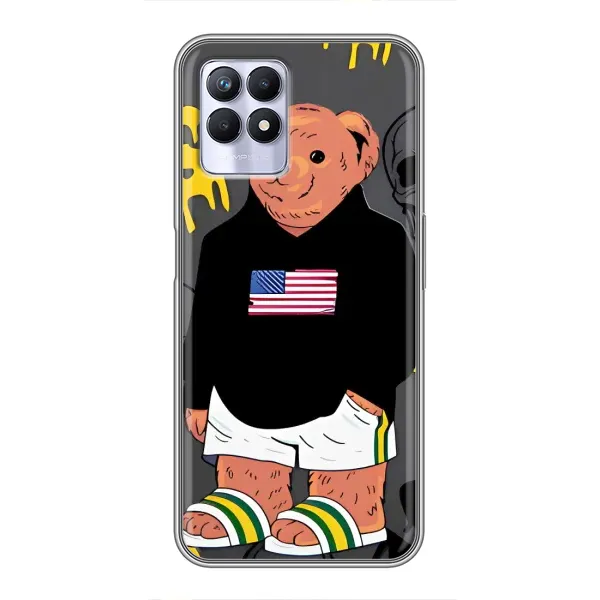 Чехол с рисунком «Teddy USA» для Realme 8 Pro Чехол с рисунком «Teddy USA» для Realme 8 Pro