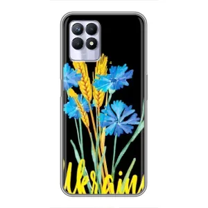 Чехол на Realme 8 Pro Украинский дизайн (Ukraine в цветочках)