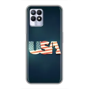 Чехол Флаг USA для Realme 8 Pro (USA)