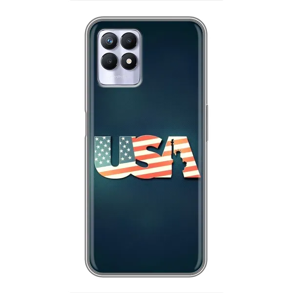 Чехол с рисунком «USA» для Realme 8 Pro Чехол с рисунком «USA» для Realme 8 Pro