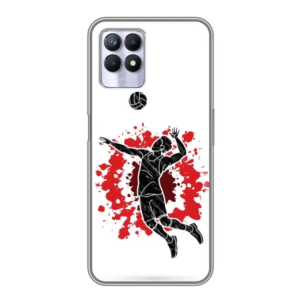Чехол с рисунком «Волейболист» для Realme 8 Pro Чехол с рисунком «Волейболист» для Realme 8 Pro