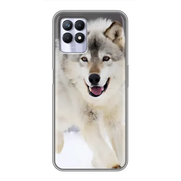 Чехол с рисунком «Волк на снегу» для Realme 8 Pro Чехол с рисунком «Волк на снегу» для Realme 8 Pro