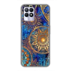 Чохли з сенсом на Realme 8 Pro (Золоті узори)
