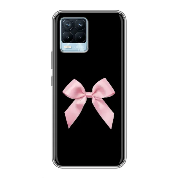 Чехол с рисунком «Бант на черном» для Realme 8 Чехол с рисунком «Бант на черном» для Realme 8
