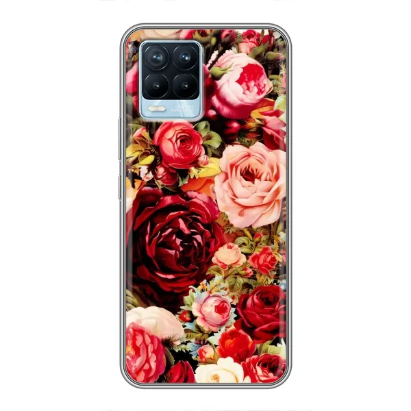 Чехол с рисунком «Букет цветов» для Realme 8 Чехол с рисунком «Букет цветов» для Realme 8