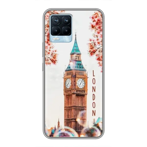Чехол с рисунком «Часы Лондон» для Realme 8 Чехол с рисунком «Часы Лондон» для Realme 8