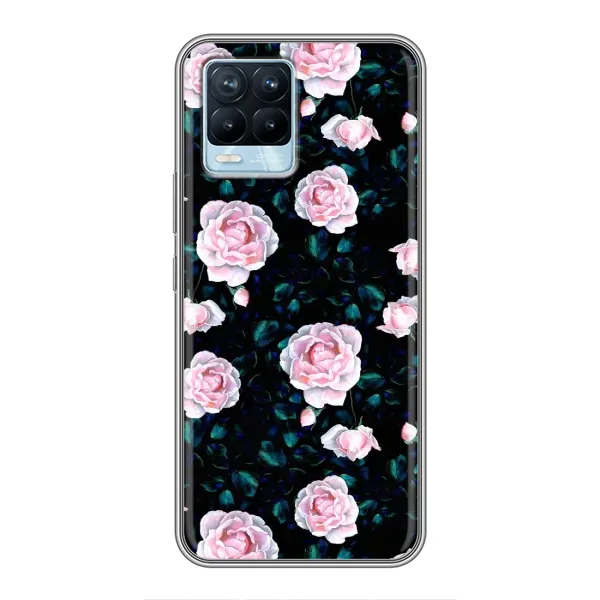 Чехол с рисунком «Чайные розы» для Realme 8 Чехол с рисунком «Чайные розы» для Realme 8