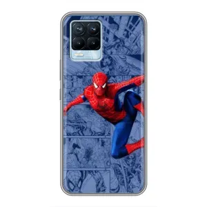 Силиконовый Чехол для Realme 8 (Человек Паук)