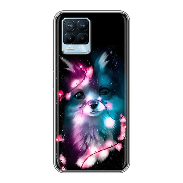 Чехол с рисунком «Черная Лиса» для Realme 8 Чехол с рисунком «Черная Лиса» для Realme 8