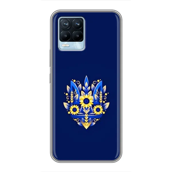 Чехол с рисунком «Цветущий Герб» для Realme 8