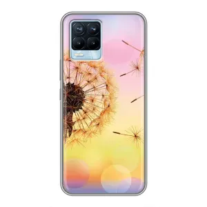 Силиконовый Чехол с одуванчиками на Realme 8 (Цветок-одуванчик)