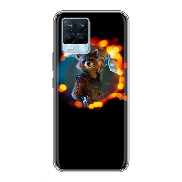 Чехол с рисунком «Енот Ракета» для Realme 8