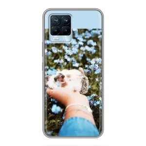 Чохли з зображенням різних тварин на Realme 8 (Їжачок в руці)