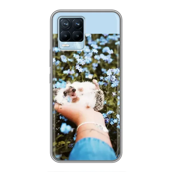Чехол с рисунком «Ежик на руках» для Realme 8 Чехол с рисунком «Ежик на руках» для Realme 8