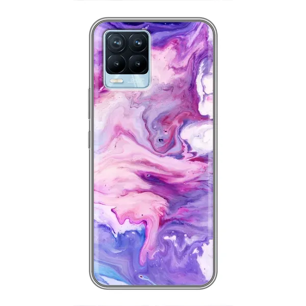 Чехол с рисунком «Фиолетовый мрамор» для Realme 8 Чехол с рисунком «Фиолетовый мрамор» для Realme 8